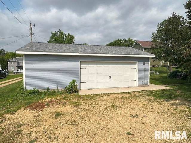 605 Fulton St, Grand Mound, IA 52751 - view of detached garage