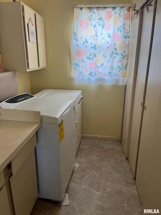 246 Willard St, Kewanee, IL 61443 - laundry area with independent washer and dryer and cabinet space