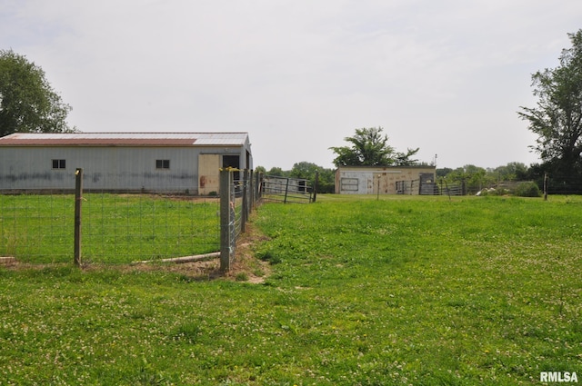 18616 N 35th Ave, East Moline, IL 61244 - view of yard featuring an outbuilding and an outdoor structure