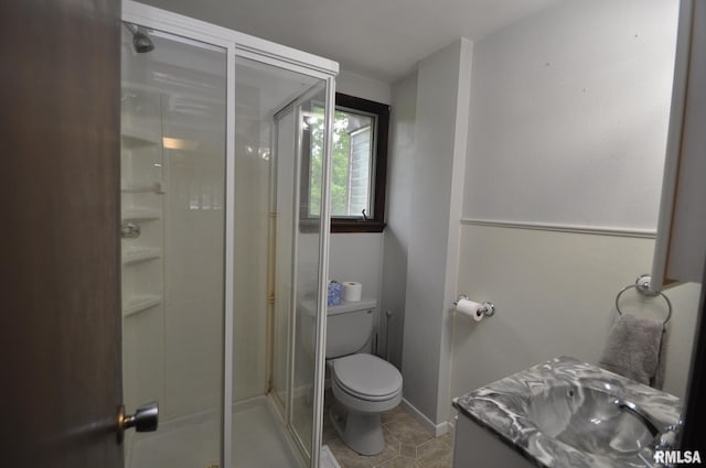 18616 N 35th Ave, East Moline, IL 61244 - full bathroom with a stall shower, vanity, and tile patterned flooring