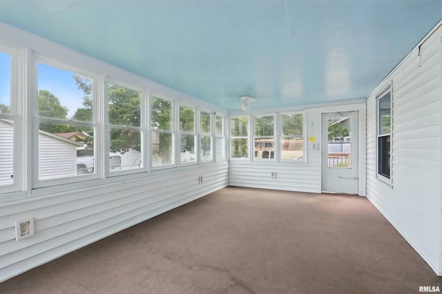 2947 12th Ave, Moline, IL 61265 - unfurnished sunroom featuring healthy amount of natural light and ceiling fan