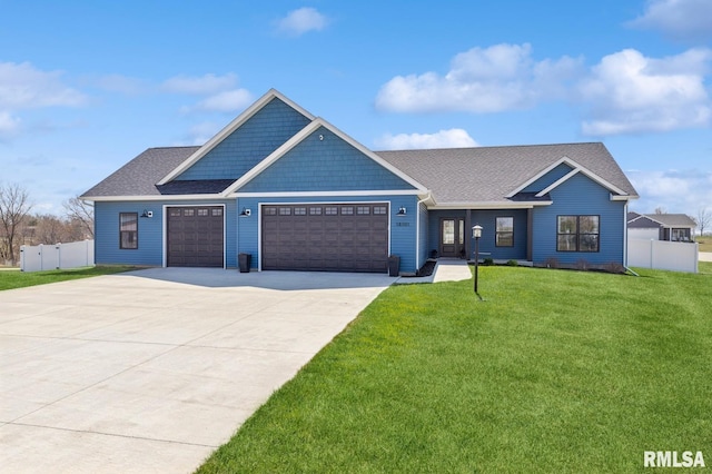 18101 271st St, Long Grove, IA 52756 - view of front facade with an attached garage, concrete driveway, and a shingled roof