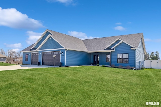 18101 271st St, Long Grove, IA 52756 - view of front of home with an attached garage, concrete driveway, and roof with shingles