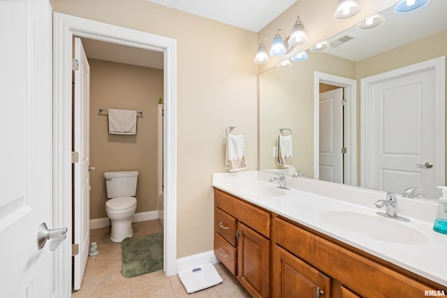 1100 Wild W Dr, Le Claire, IA 52753 - full bath with double vanity and tile patterned flooring