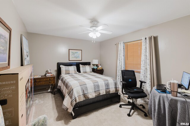 1710 Broeking Rd, Marion, IL 62959 - bedroom with carpet flooring and ceiling fan