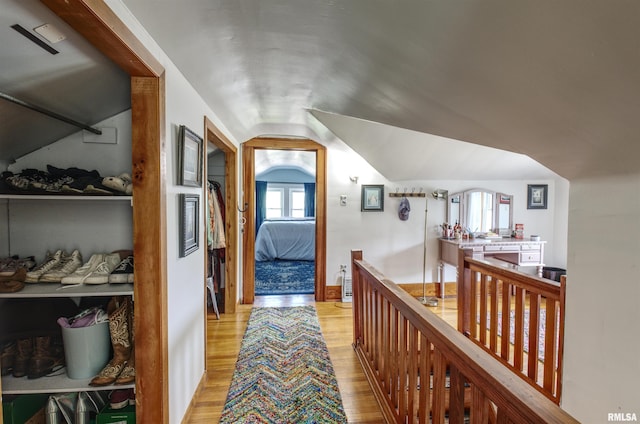 115 4th St, Fulton, IL 61252 - hall featuring lofted ceiling and light wood-type flooring
