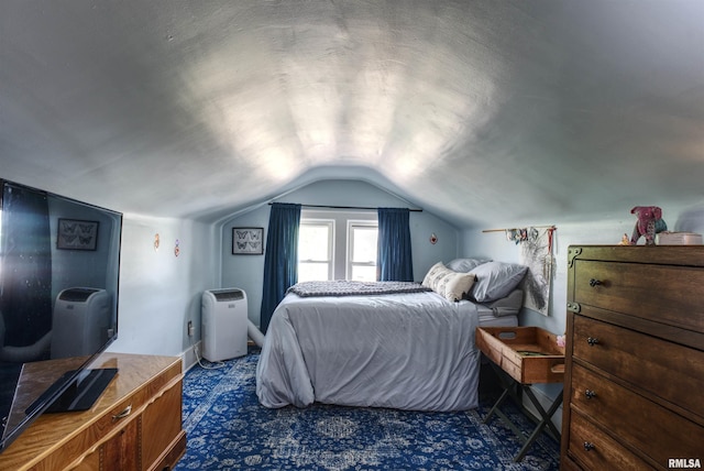 115 4th St, Fulton, IL 61252 - carpeted bedroom with vaulted ceiling