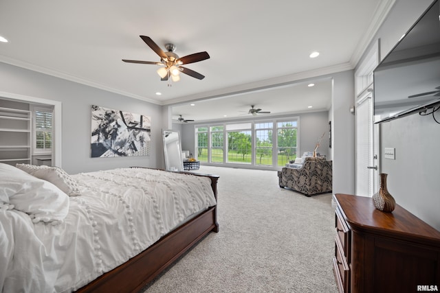 5 High Point Pl, Bettendorf, IA 52722 - carpeted bedroom featuring recessed lighting and crown molding