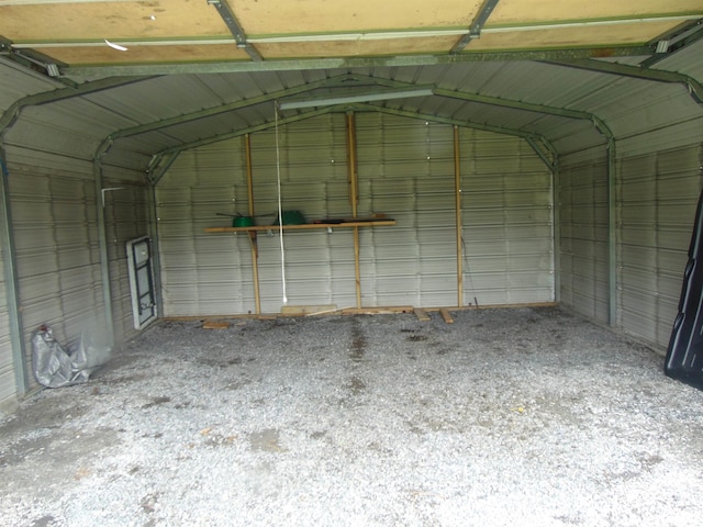 15321 Cherry St, Carterville, IL 62918 - garage with metal wall