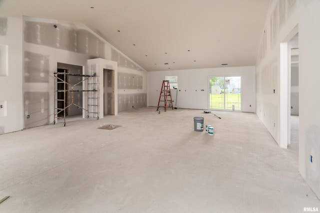 109 Brase St, Marion, IL 62959 - unfurnished living room with vaulted ceiling