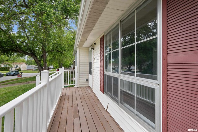 409 W 30th Ave, Milan, IL 61264 - view of wooden deck