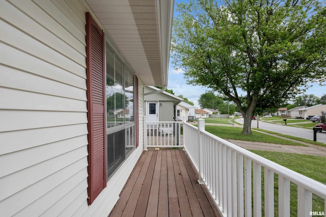 409 W 30th Ave, Milan, IL 61264 - deck with a residential view