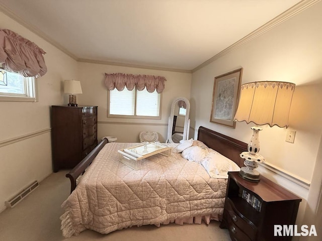1701 Julianne Dr, Marion, IL 62959 - carpeted bedroom with multiple windows and ornamental molding