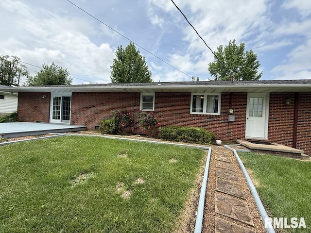 1701 Julianne Dr, Marion, IL 62959 - view of front of home with brick siding and a front yard