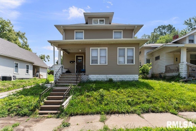 1625 14 1/2 St, Rock Island, IL 61201 - traditional style home with covered porch and stairs