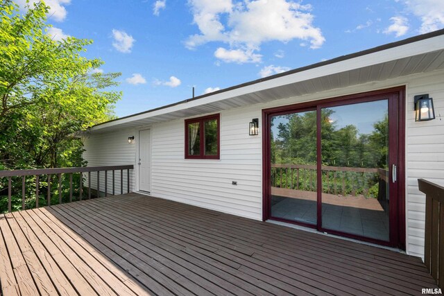 3796 160th St, Bryant, IA 52727 - view of wooden terrace