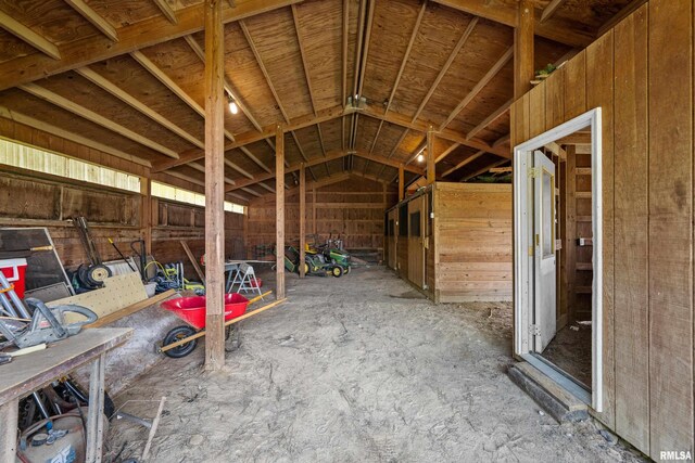 3796 160th St, Bryant, IA 52727 - miscellaneous room with lofted ceiling