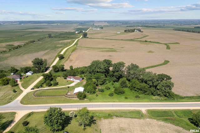 3796 160th St, Bryant, IA 52727 - aerial view of property's location with rural landscape