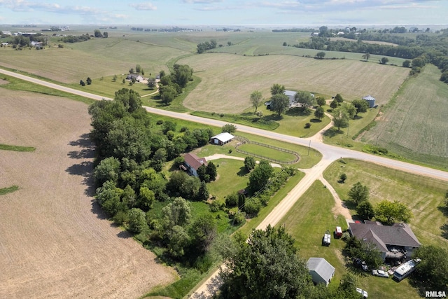 3796 160th St, Bryant, IA 52727 - aerial view of property's location featuring rural landscape and abundant farmland