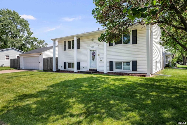 404 34th Ave, East Moline, IL 61244 - split foyer home featuring concrete driveway