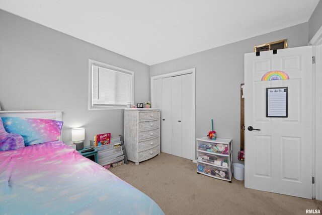 404 34th Ave, East Moline, IL 61244 - bedroom featuring carpet flooring and a closet