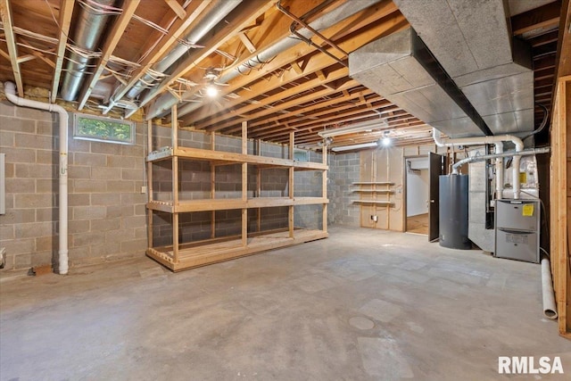 4319 7th Ave, Moline, IL 61265 - below grade area with water heater