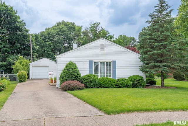 3626 15th Avenue Ct, Moline, IL 61265 - view of side of property with a garage, an outdoor structure, and driveway