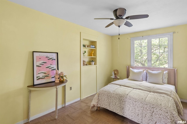 3626 15th Avenue Ct, Moline, IL 61265 - bedroom with baseboards and ceiling fan