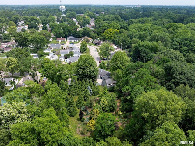 3626 15th Avenue Ct, Moline, IL 61265 - aerial perspective of suburban area with a heavily wooded area