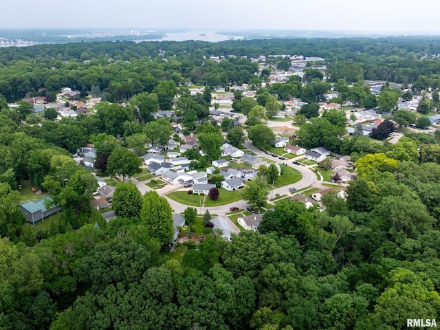 3626 15th Avenue Ct, Moline, IL 61265 - aerial view of a heavily wooded area