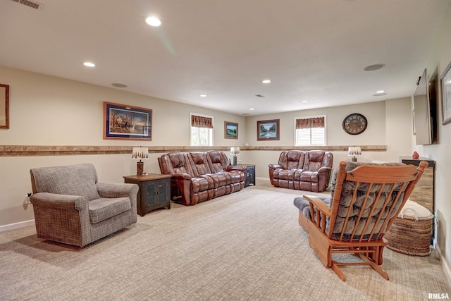 101 Prairie View Ct, Clinton, IA 52732 - carpeted living area featuring recessed lighting and healthy amount of natural light