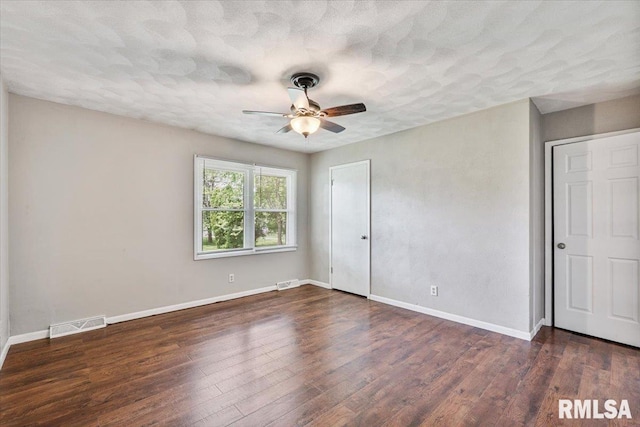 3611 75th St, Moline, IL 61265 - unfurnished bedroom with wood finished floors and ceiling fan