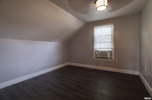 828 10th Ave, Fulton, IL 61252 - additional living space featuring vaulted ceiling and dark wood-style flooring