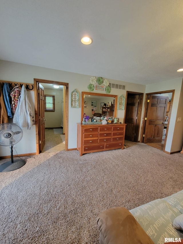 313 Double C Farm Ln, Dongola, IL 62964 - carpeted bedroom featuring baseboards and recessed lighting