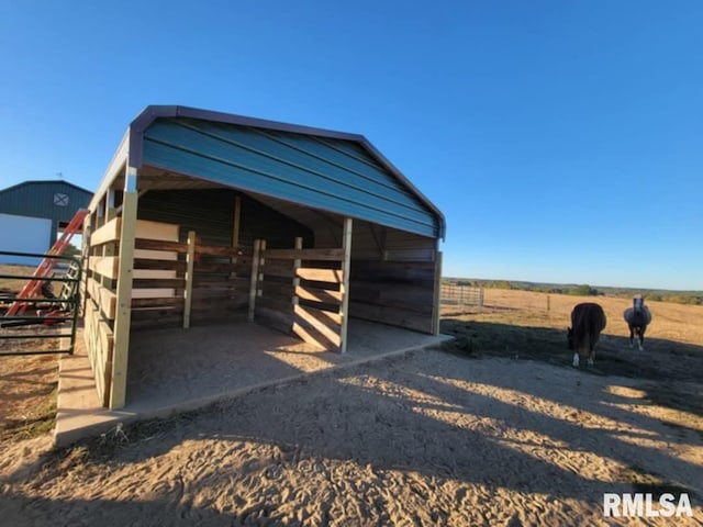 313 Double C Farm Ln, Dongola, IL 62964 - horse barn with a rural view