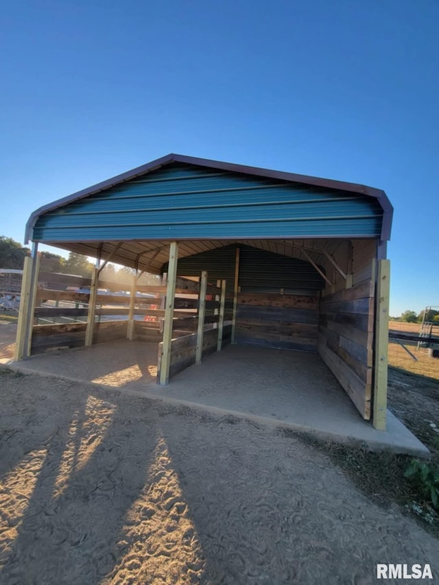 313 Double C Farm Ln, Dongola, IL 62964 - view of parking / parking lot with an exterior structure
