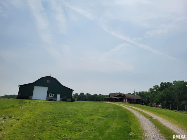 313 Double C Farm Ln, Dongola, IL 62964 - view of dirt / gravel road with a barn