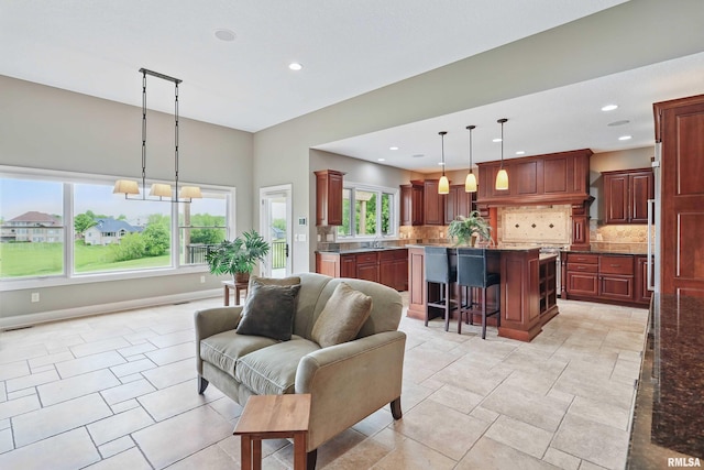 11 Sandstone Ct, Le Claire, IA 52753 - living area featuring recessed lighting