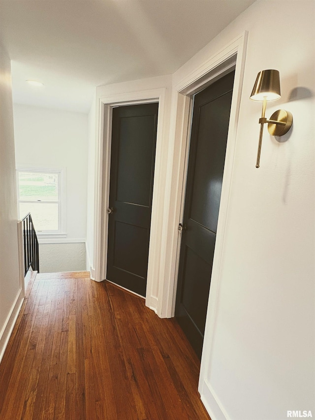323 N Vail St, Geneseo, IL 61254 - corridor featuring dark wood-style flooring