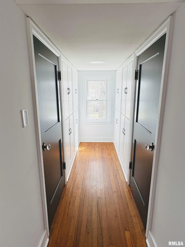 323 N Vail St, Geneseo, IL 61254 - hall with hardwood / wood-style flooring and baseboards