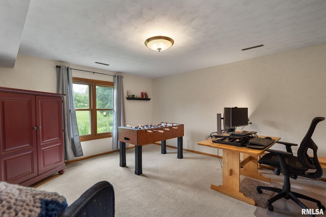 1010 Meadows Cir, Bettendorf, IA 52722 - playroom with light carpet and an office area