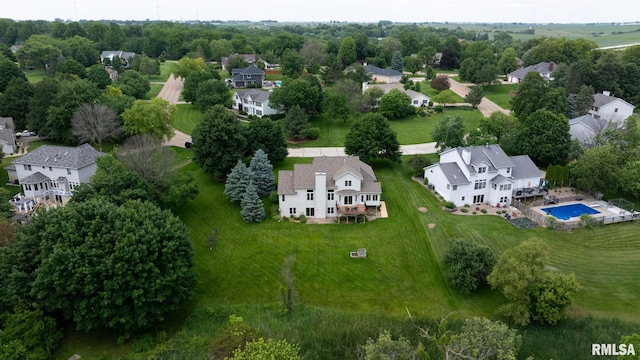 1010 Meadows Cir, Bettendorf, IA 52722 - aerial perspective of suburban area