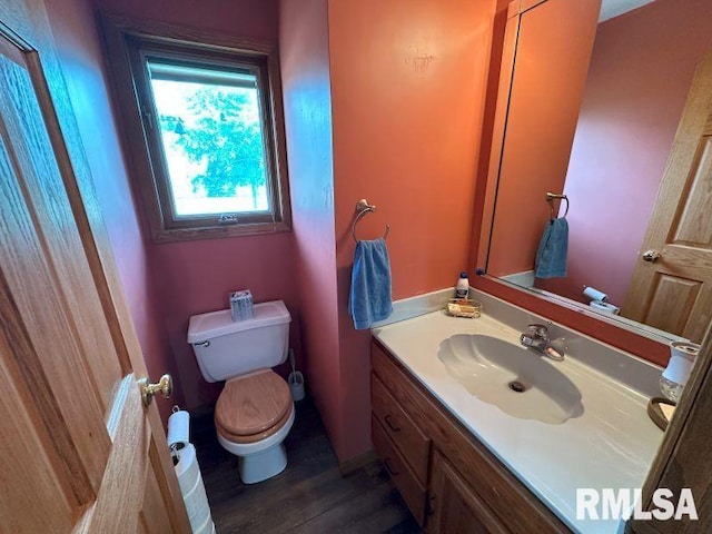 2347 230th Ave, Grand Mound, IA 52751 - bathroom with vanity and wood finished floors