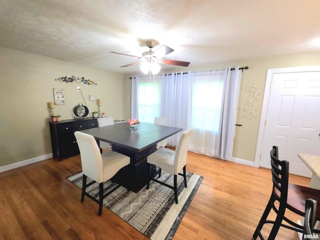 1401 Glopen Rd, Carbondale, IL 62901 - dining room featuring a ceiling fan and light wood-style floors