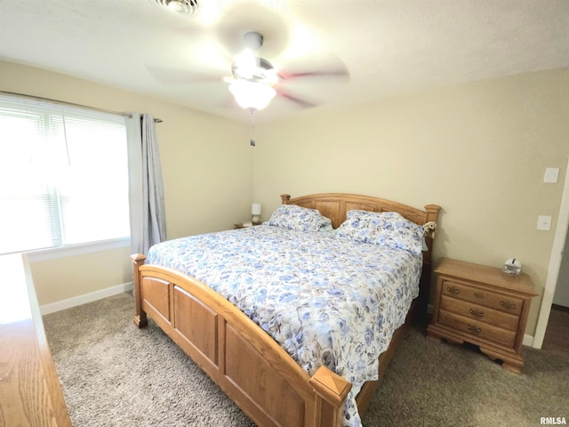 1401 Glopen Rd, Carbondale, IL 62901 - bedroom with carpet flooring and a ceiling fan