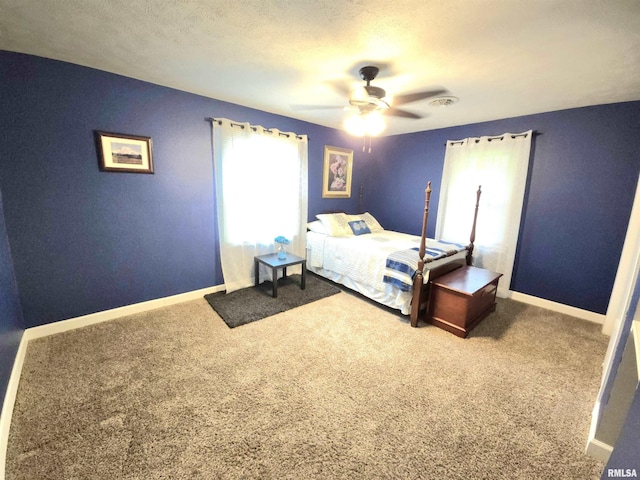 1401 Glopen Rd, Carbondale, IL 62901 - carpeted bedroom featuring baseboards and ceiling fan
