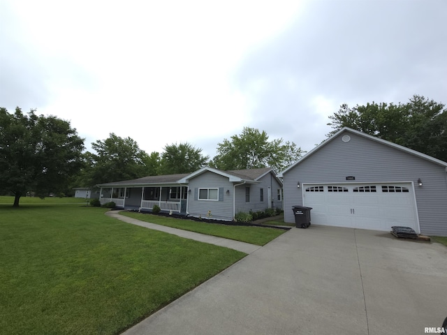 1401 Glopen Rd, Carbondale, IL 62901 - single story home featuring driveway, a front lawn, and a porch