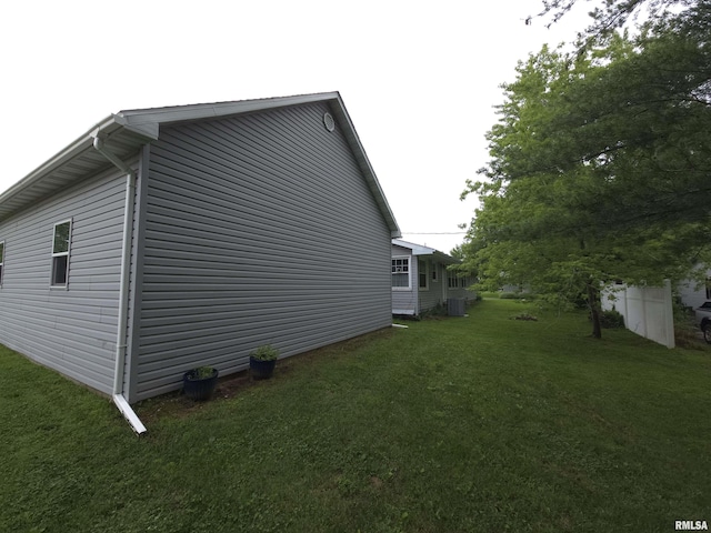 1401 Glopen Rd, Carbondale, IL 62901 - view of home's exterior featuring a central air condition unit and a yard