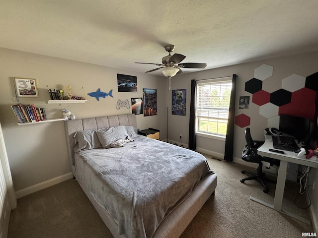 10509 N Butterfly Dr, Dunlap, IL 61525 - carpeted bedroom featuring baseboards and ceiling fan