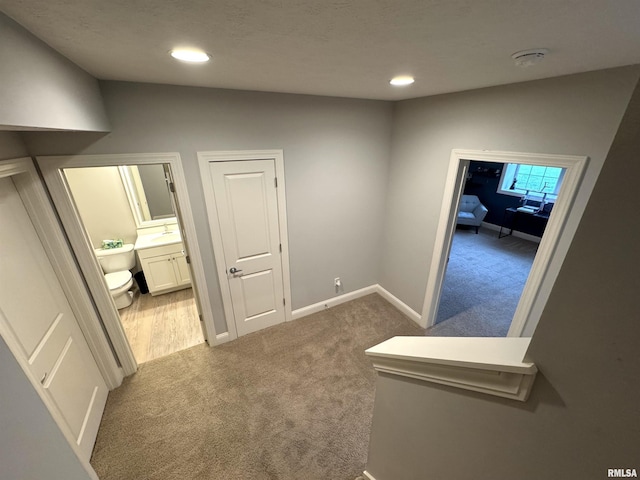 10509 N Butterfly Dr, Dunlap, IL 61525 - hall featuring carpet flooring and recessed lighting